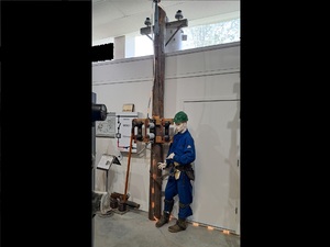 Lineman in Personal Protective Equipment